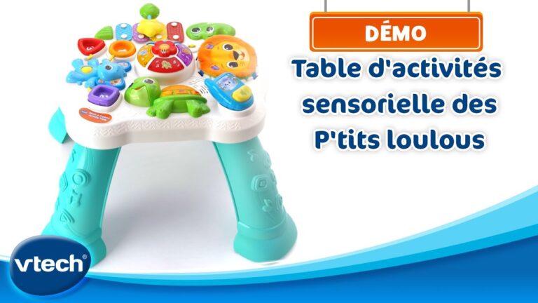 Découvrez la table d&#8217;activité sensorielle VTech : éveil et apprentissage garantis !